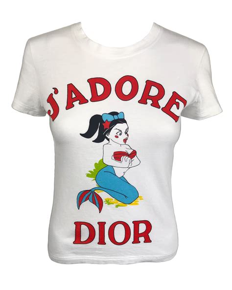 j'adore dior cartoon shirt|vintage christian Dior t shirt.